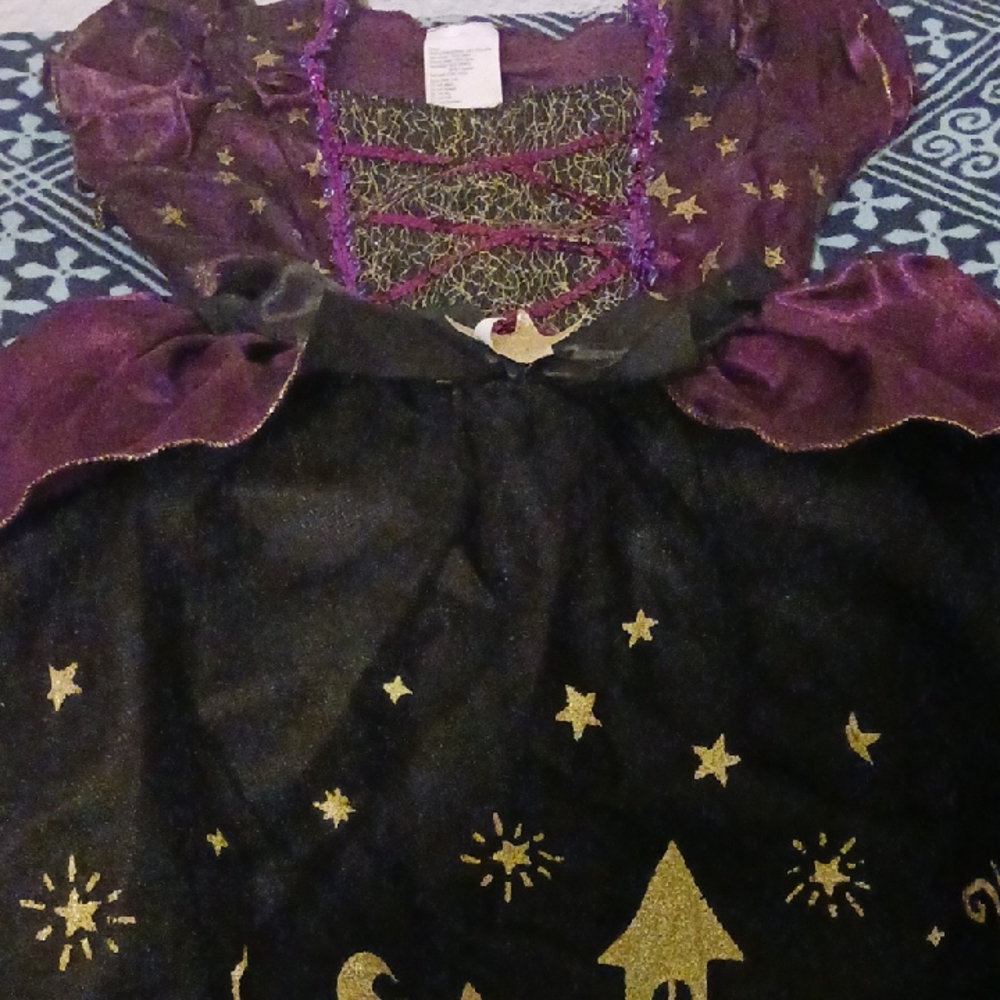 Source Unknown Purple and Gold Kids Costume